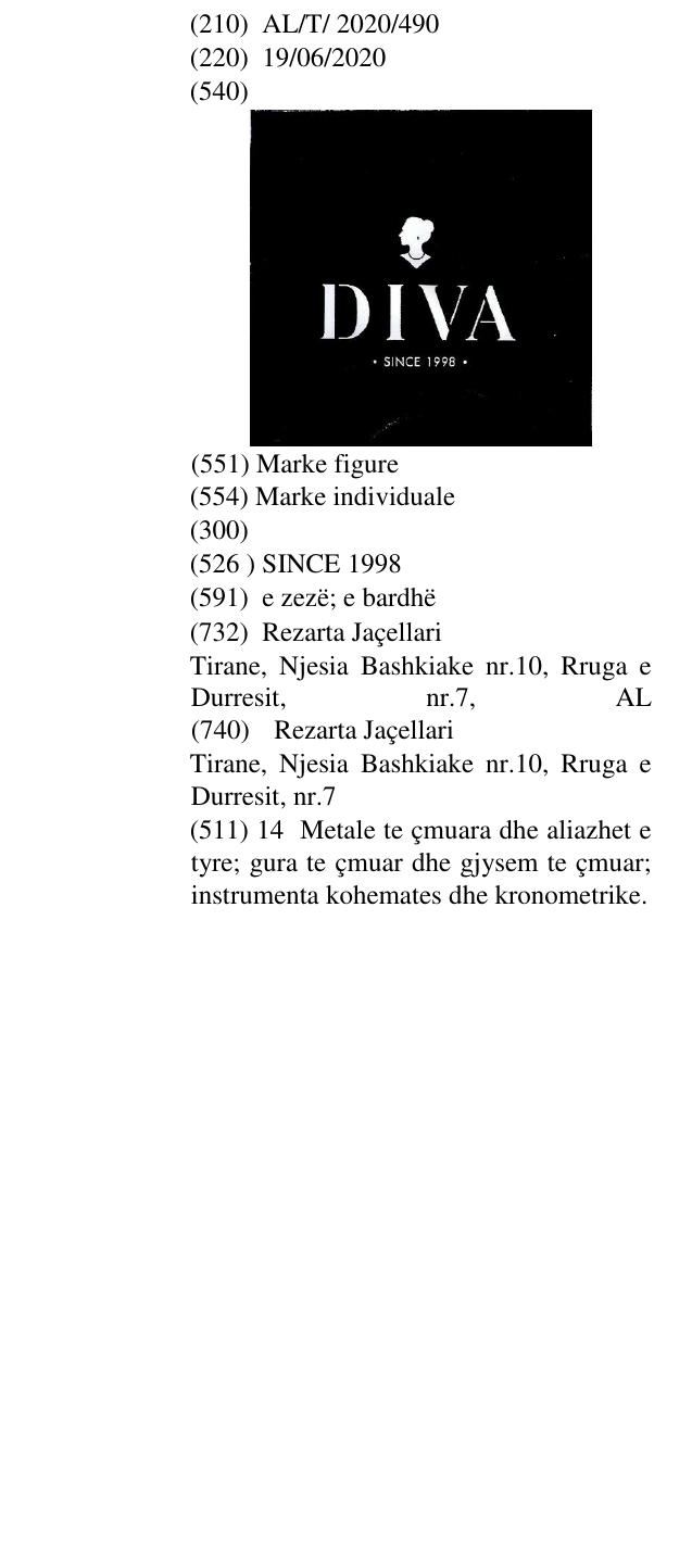 Zëri i markës SINCE 1998 në buletin