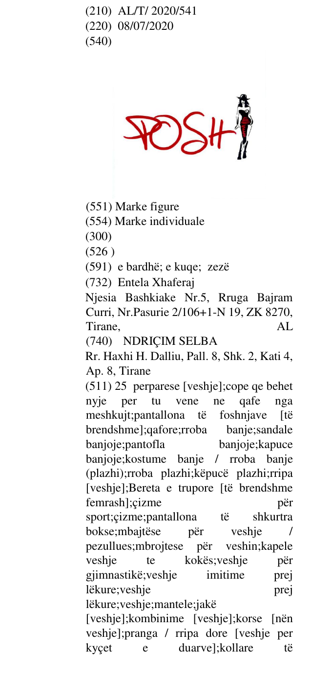 Zëri i markës POSH në buletin