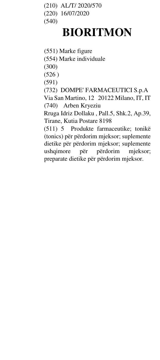 Zëri i markës BIORITMON në buletin