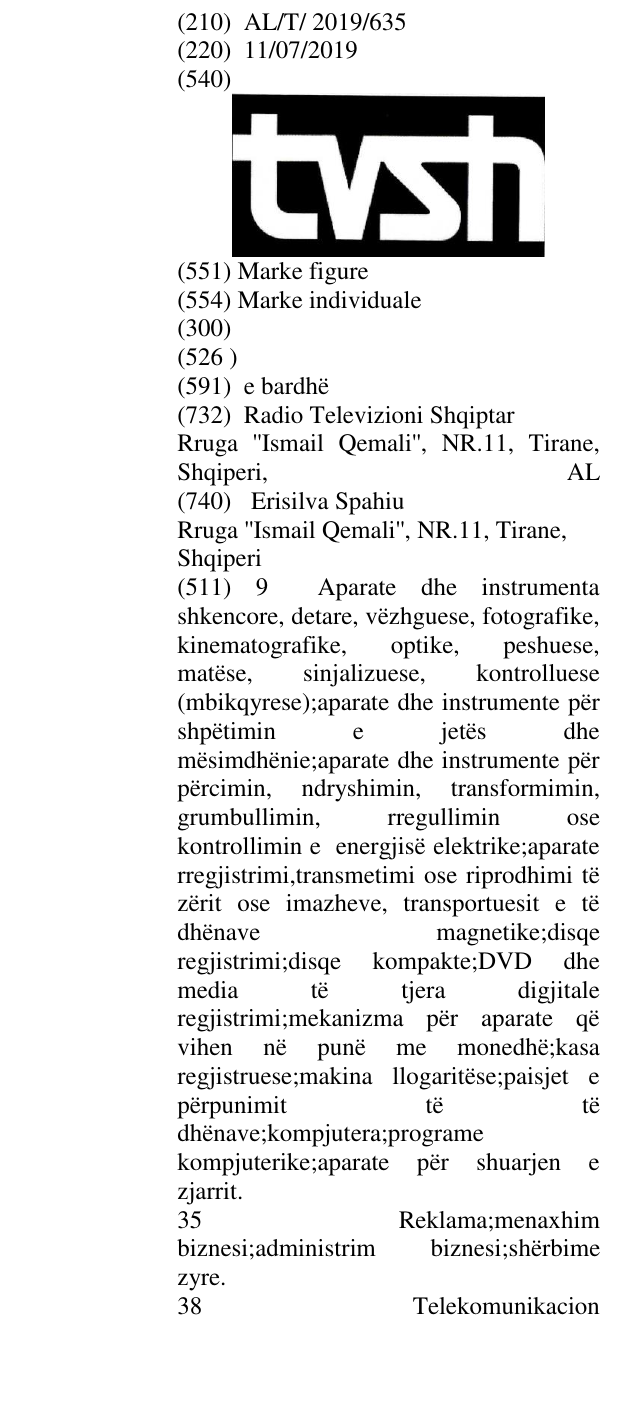 Zëri i markës tvsh në buletin