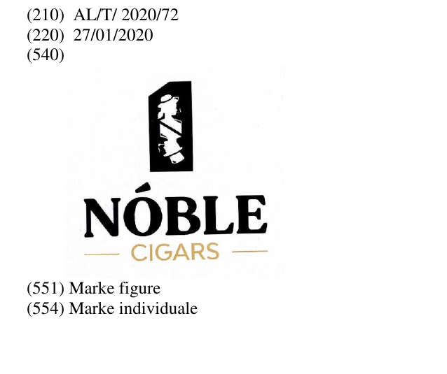 Zëri i markës Cigars në buletin