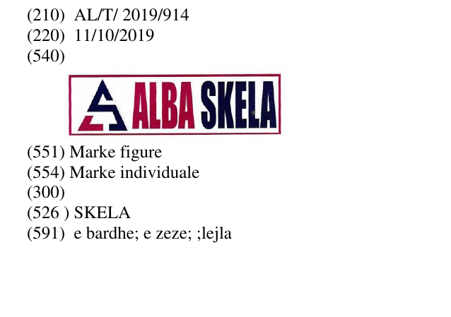 Zëri i markës SKELA në buletin