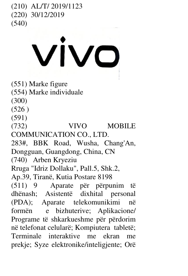 Zëri i markës VIVO në buletin