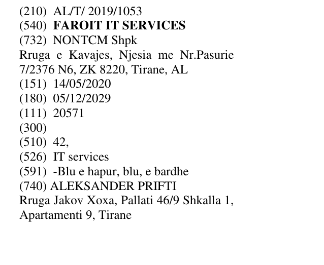 Zëri i markës FAROIT IT SERVICES në buletin