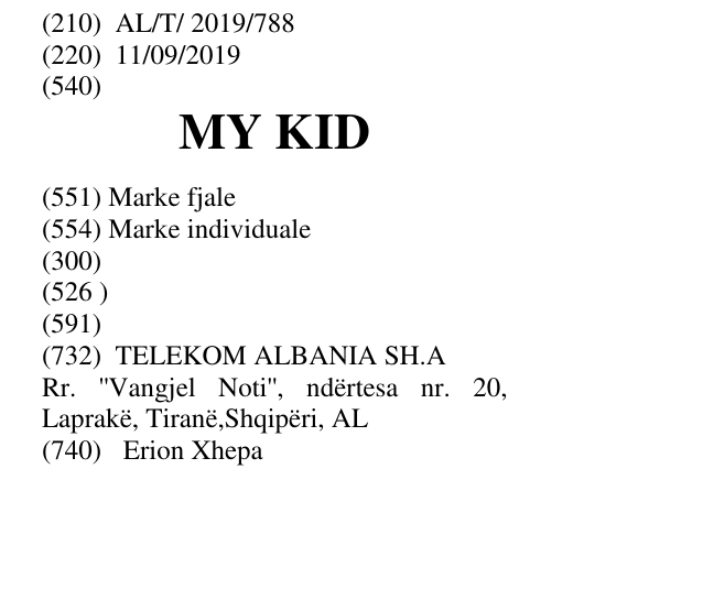 Zëri i markës MY KID në buletin