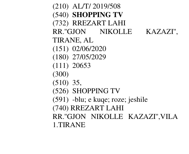 Zëri i markës SHOPPING TV në buletin