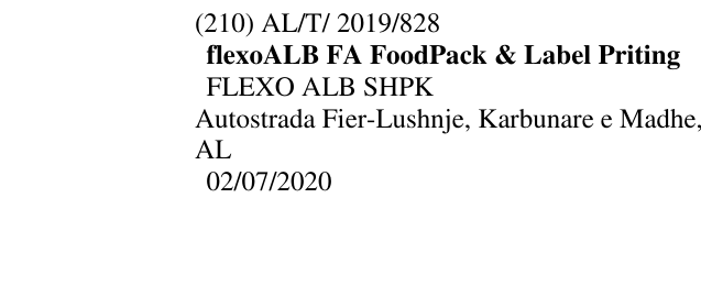 Zëri i markës flexoALB FA FoodPack & Label Priting në buletin