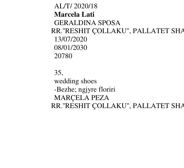 Zëri i markës Marcela Lati në buletin