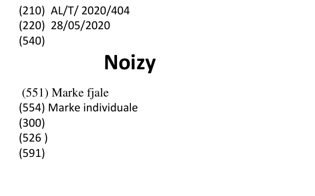 Zëri i markës Noizy në buletin