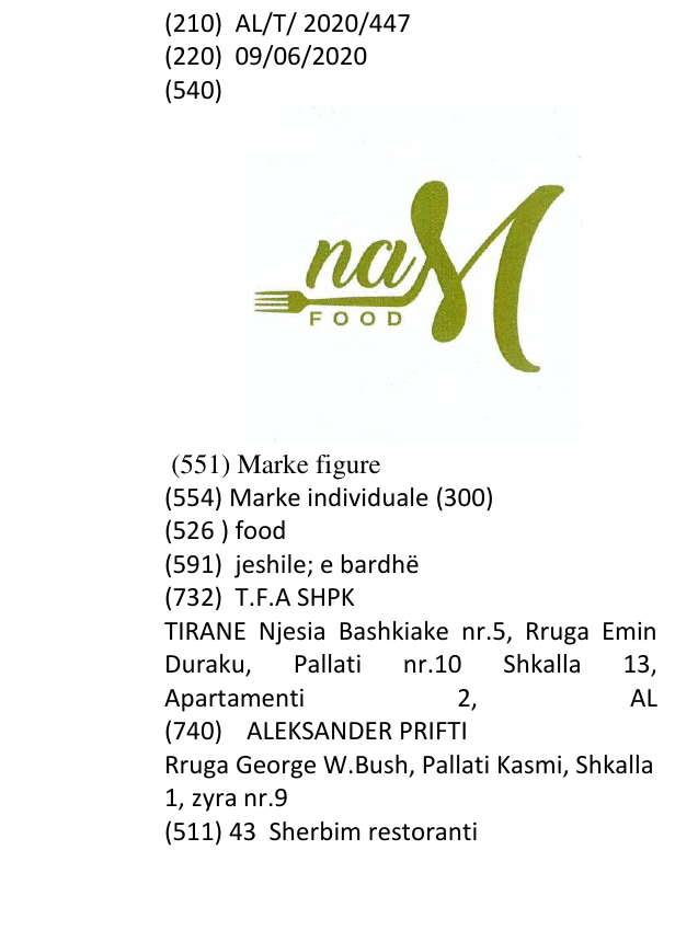 Zëri i markës food në buletin