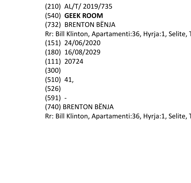 Zëri i markës GEEK ROOM në buletin