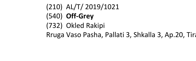 Zëri i markës Off-Grey në buletin
