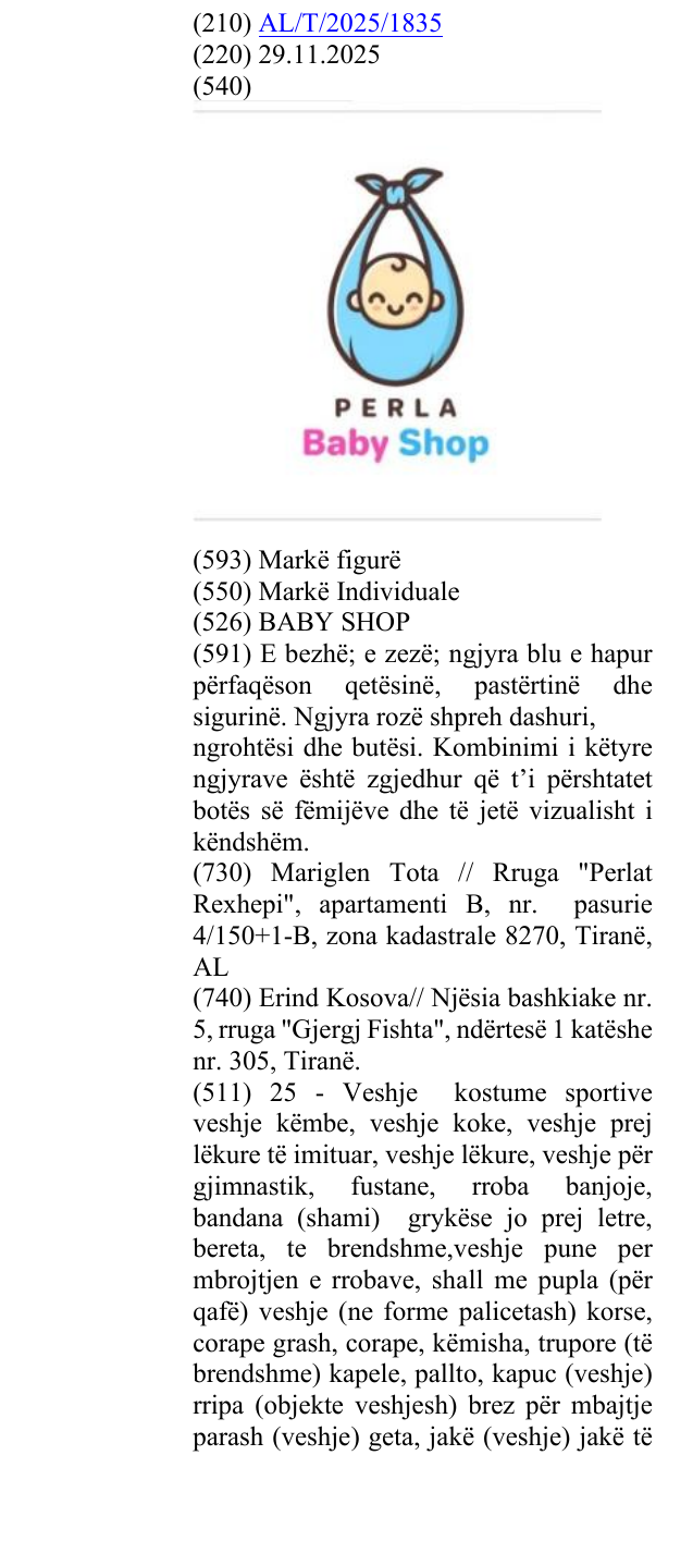 Zëri i markës BABY SHOP në buletin