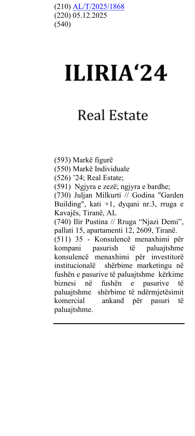Zëri i markës ’24; Real Estate; në buletin