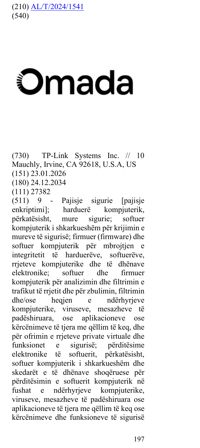 Zëri i markës OMADA në buletin