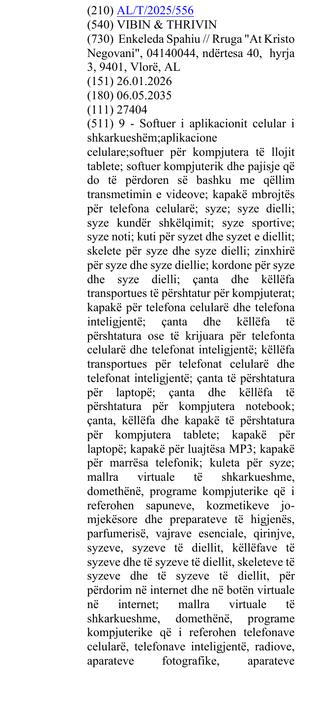 Zëri i markës VIBIN & THRIVIN në buletin