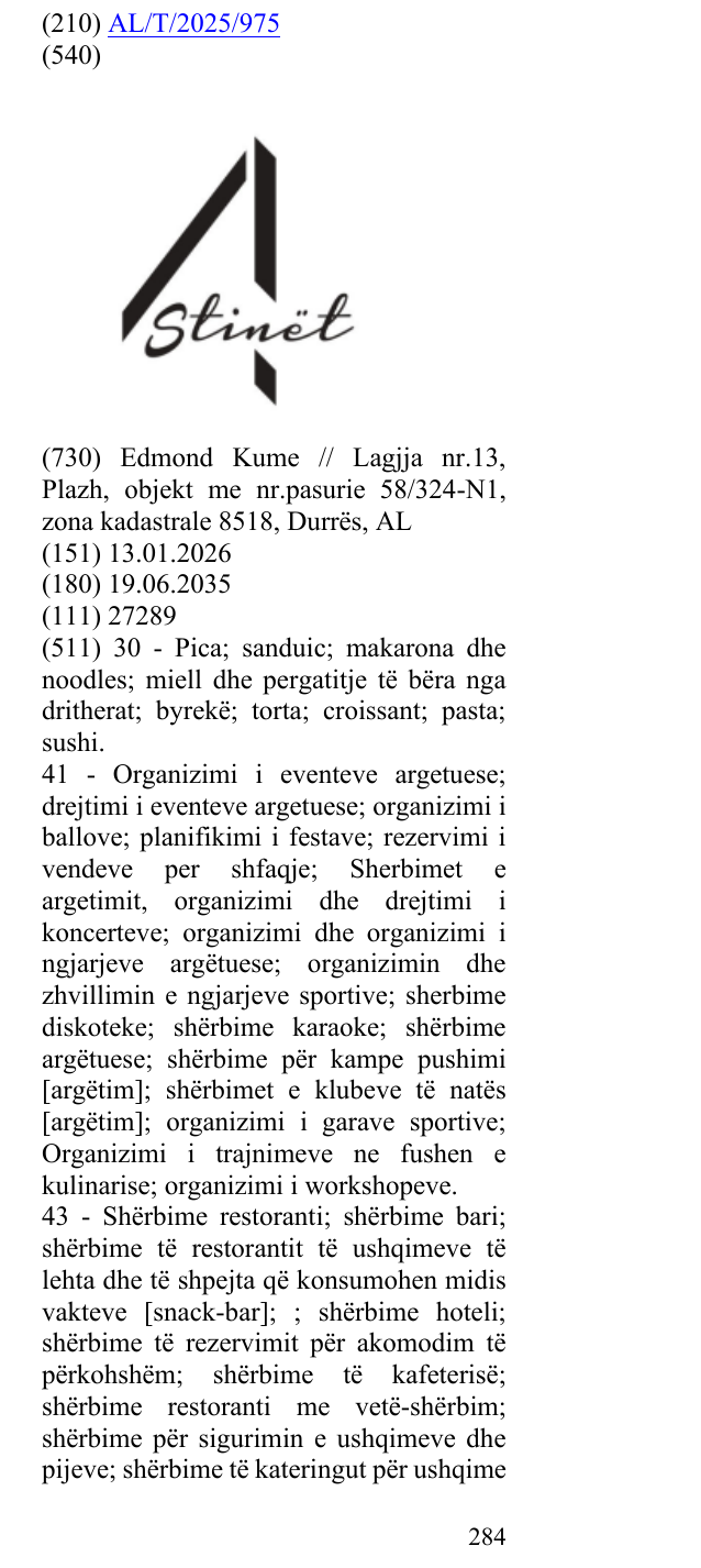 Zëri i markës 4 Stinët në buletin