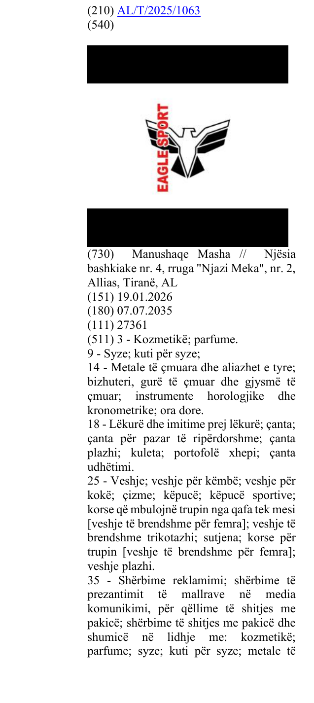 Zëri i markës SPORT në buletin