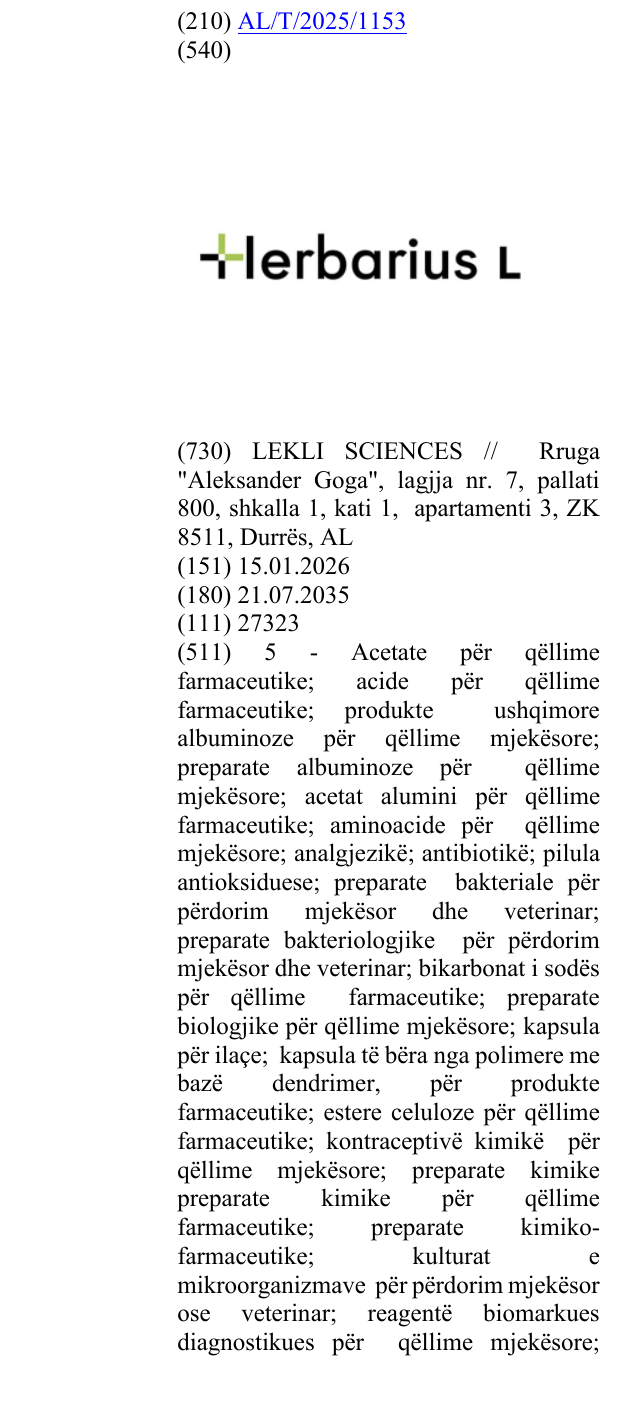 Zëri i markës L në buletin