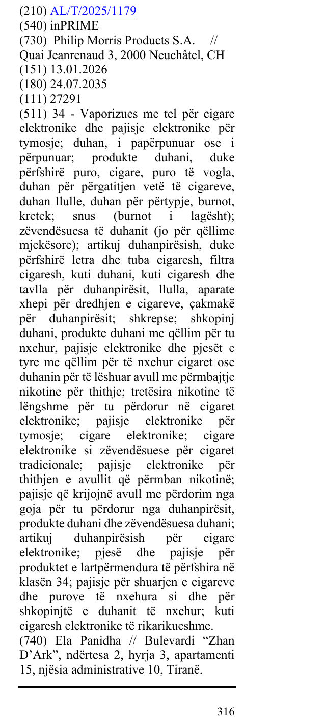 Zëri i markës inPRIME në buletin