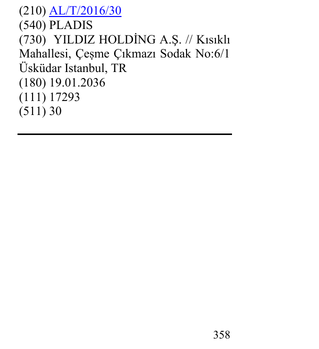 Zëri i markës PLADIS në buletin