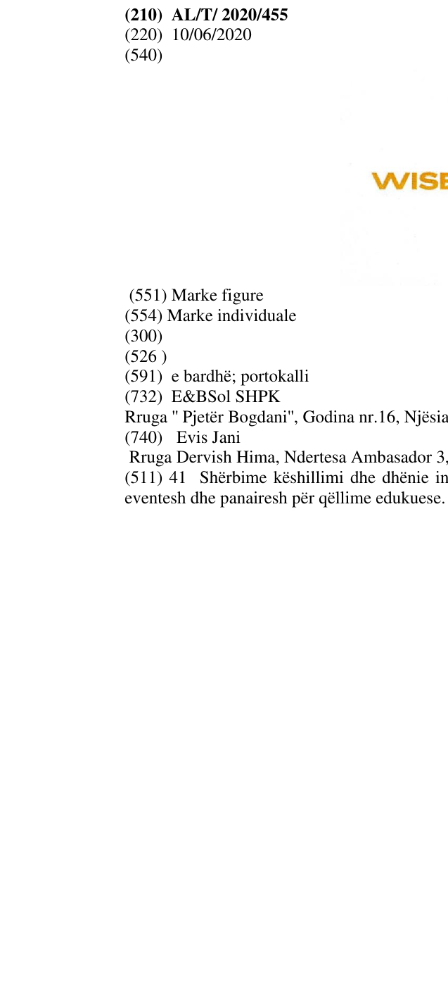 Zëri i markës WISE Visa në buletin