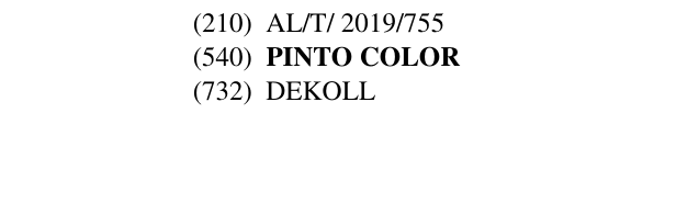 Zëri i markës PINTO COLOR në buletin