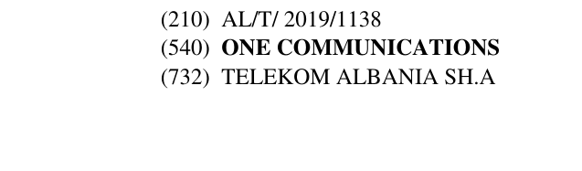 Zëri i markës ONE COMMUNICATIONS në buletin