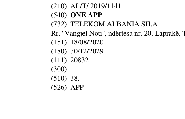 Zëri i markës ONE APP në buletin