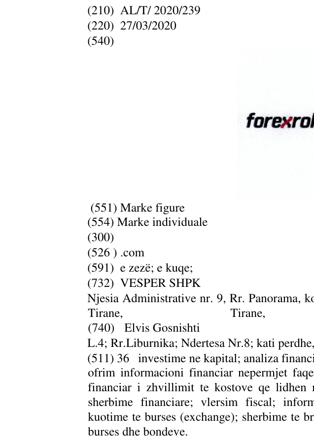 Zëri i markës .com në buletin