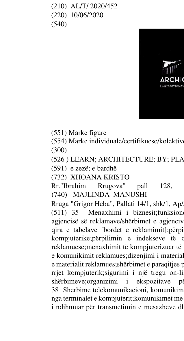 Zëri i markës LEARN; ARCHITECTURE; BY; PLAYING, GAMES në buletin