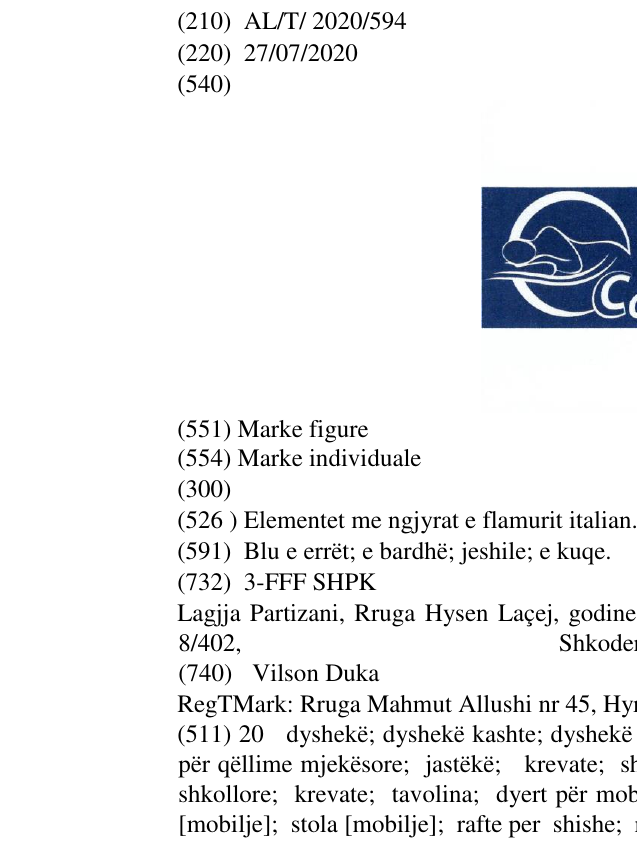 Zëri i markës Elementet me ngjyrat e flamurit italian. në buletin