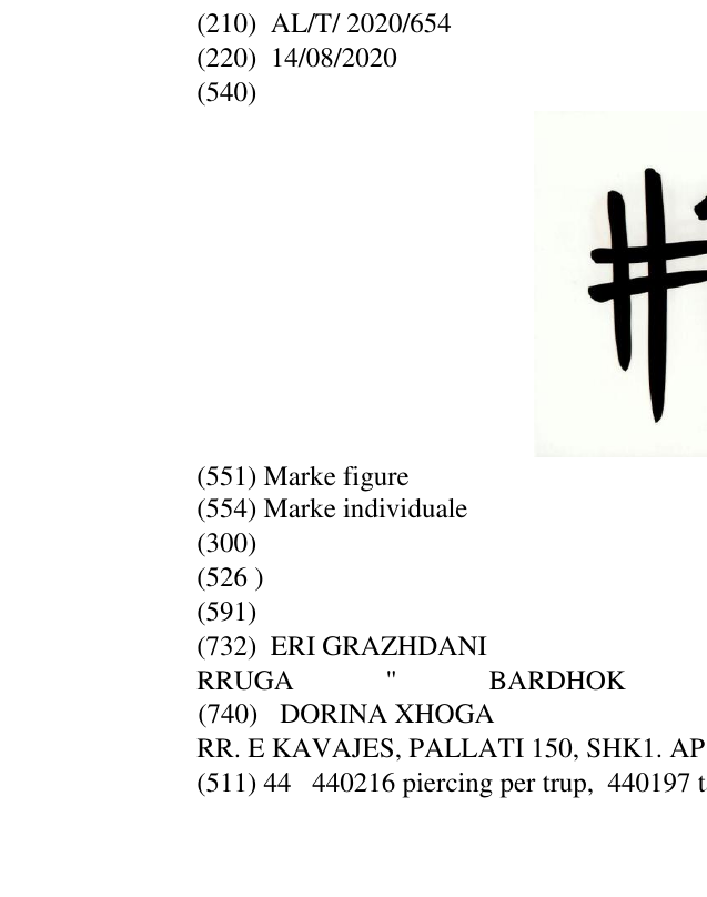 Zëri i markës #13 në buletin