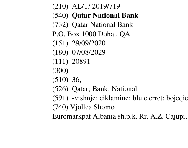 Zëri i markës Qatar National Bank në buletin