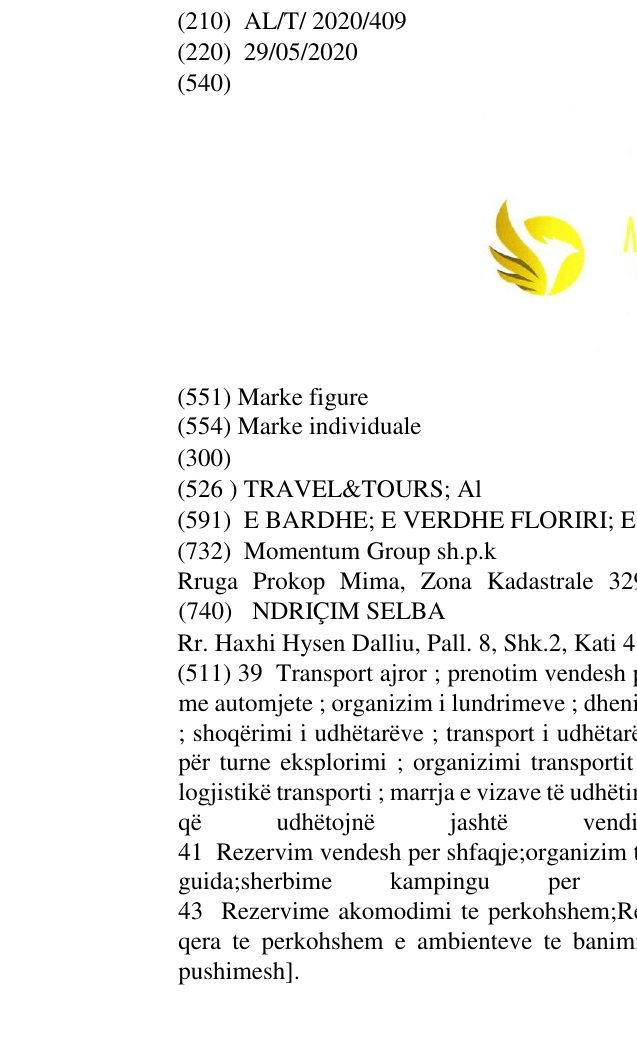 Zëri i markës TRAVEL&TOURS; Al në buletin