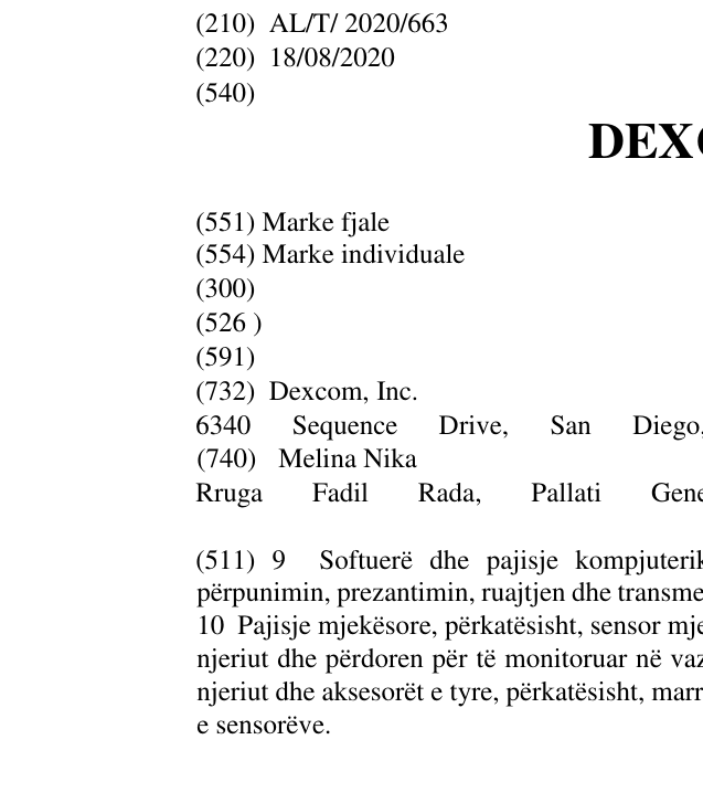 Zëri i markës DEXCOM në buletin