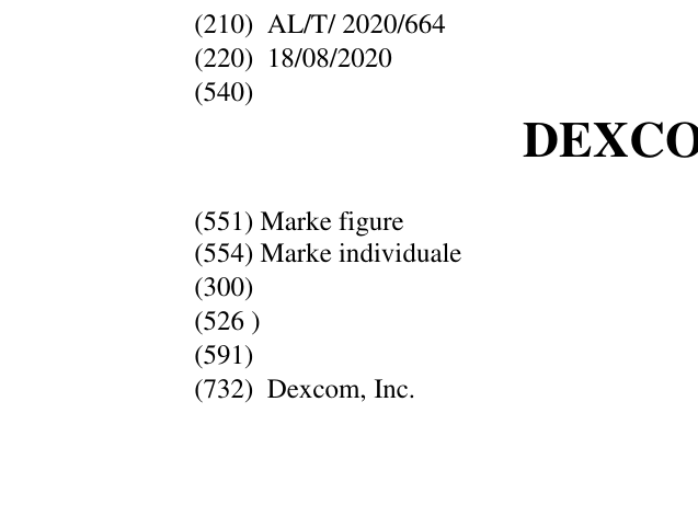Zëri i markës DEXCOM ONE në buletin