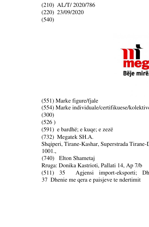 Zëri i markës megatek Bëje mire. Bëje vetë. në buletin