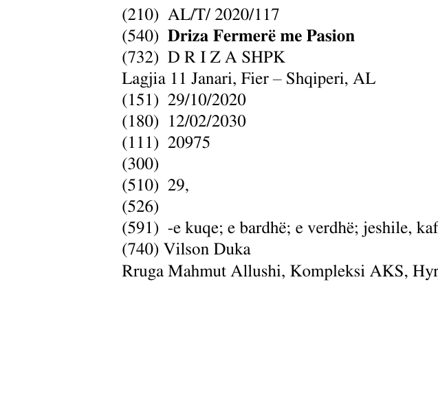 Zëri i markës Driza Fermerë me Pasion në buletin