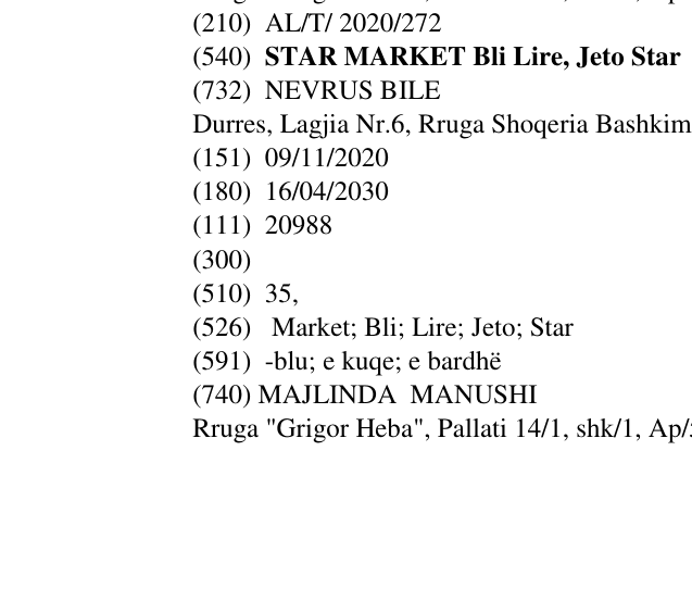 Zëri i markës STAR MARKET Bli Lire, Jeto Star në buletin
