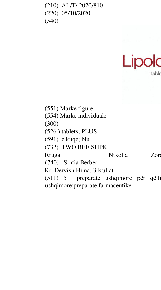 Zëri i markës tablets; PLUS në buletin