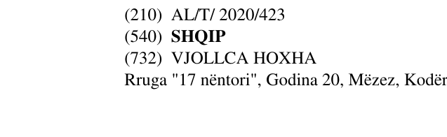 Zëri i markës SHQIP në buletin