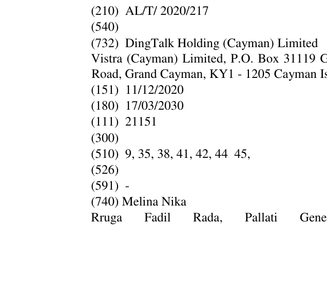 Zëri i markës Markë figurative në buletin