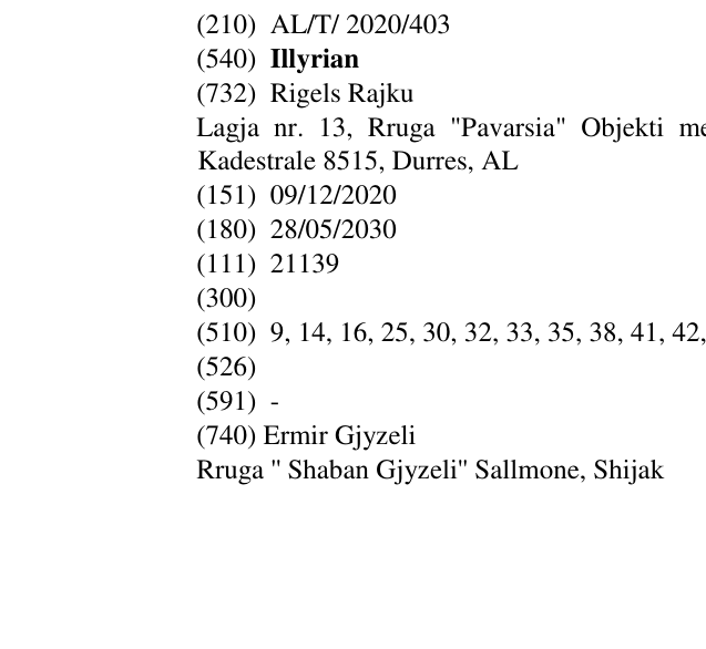 Zëri i markës Illyrian në buletin