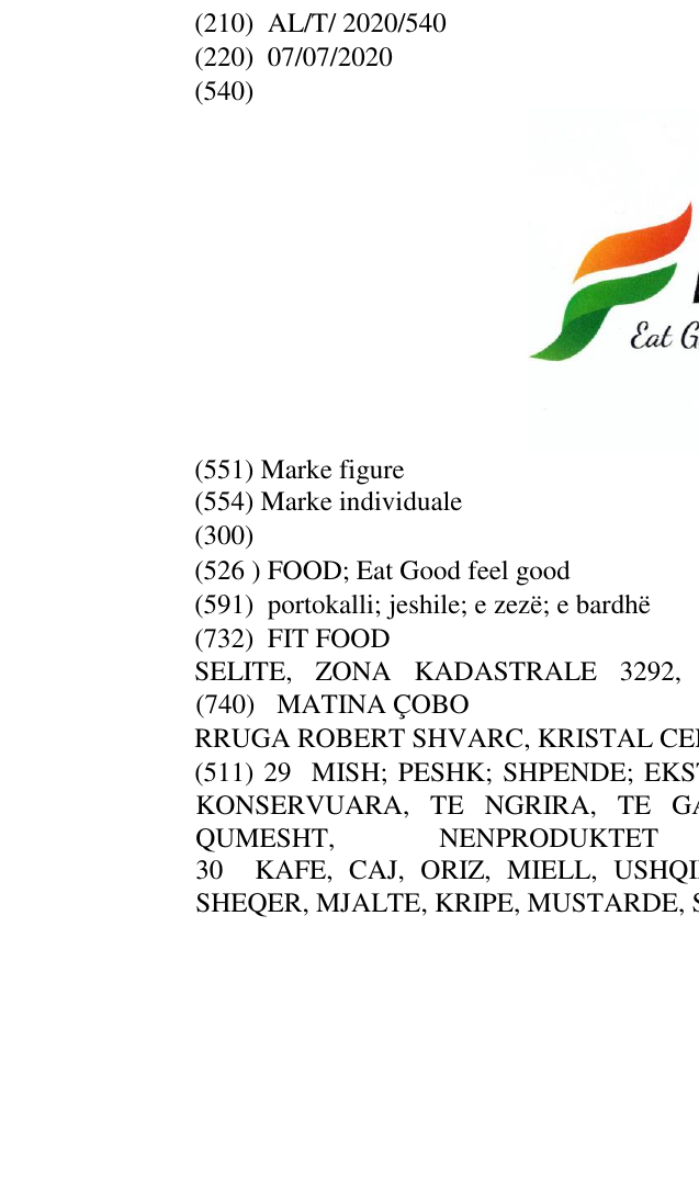 Zëri i markës FOOD; Eat Good feel good në buletin