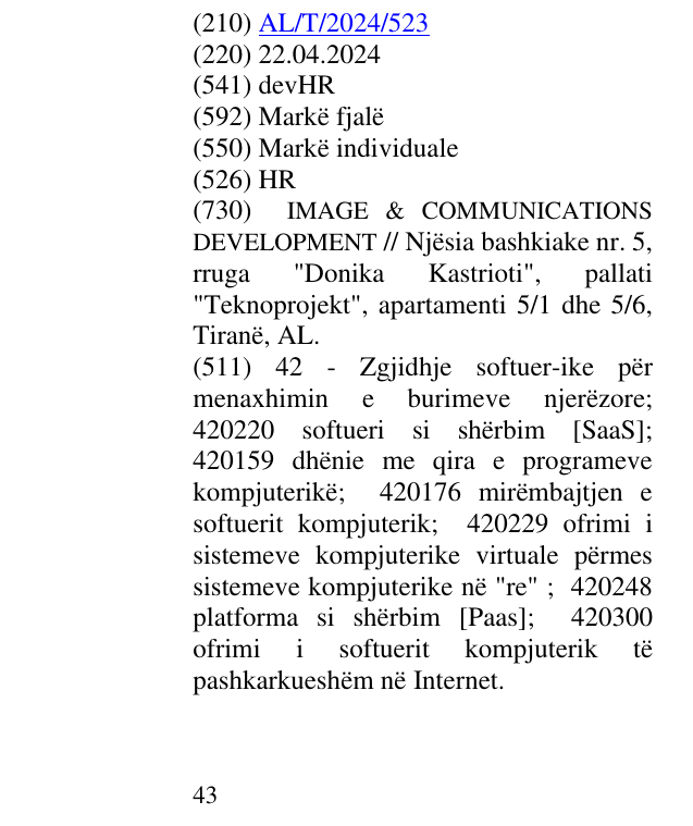 Zëri i markës HR në buletin