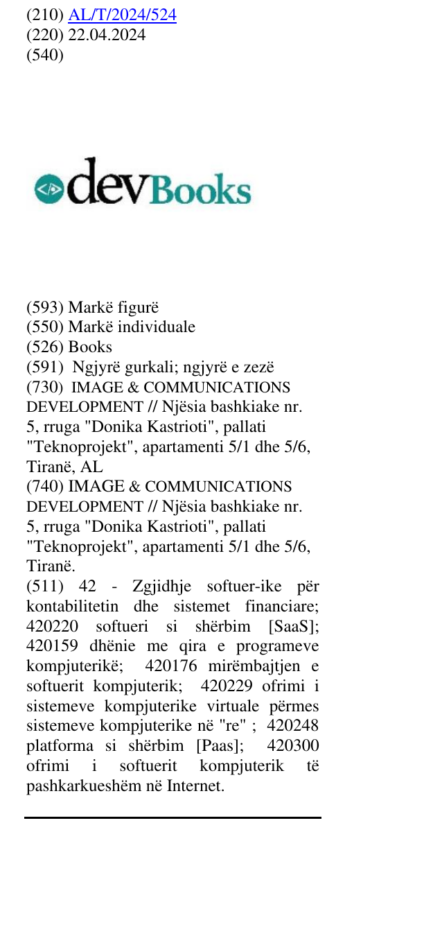 Zëri i markës Books në buletin