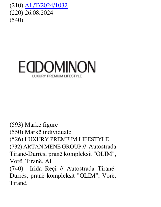 Zëri i markës LUXURY PREMIUM LIFESTYLE në buletin