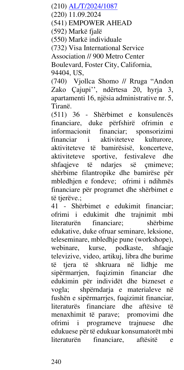 Zëri i markës EMPOWER AHEAD në buletin