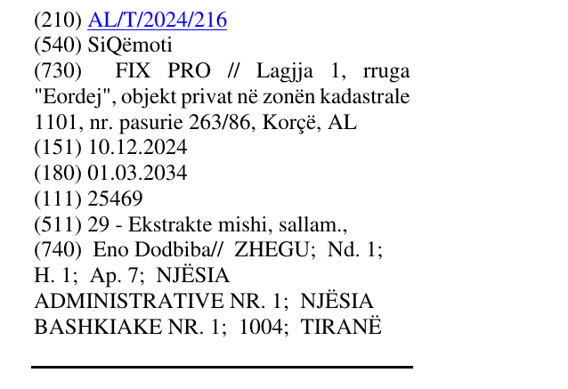 Zëri i markës SiQëmoti në buletin